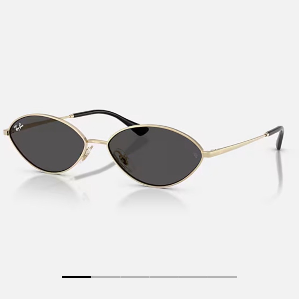 Ray-Ban Kai Bio-Based Sunglasses, Gold Metal Frame, Grey Lens